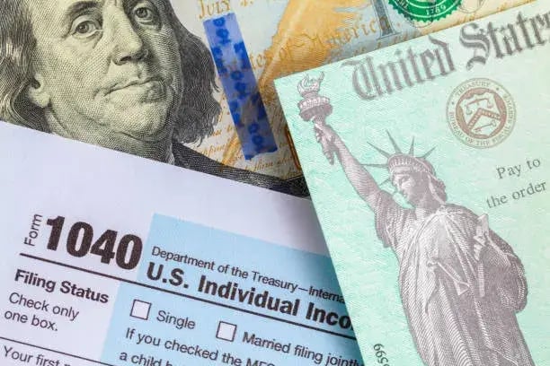 form-1040-with-tax-check-and-money